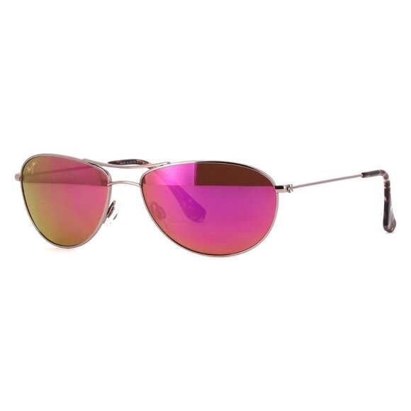 New MAUI JIM Baby Beach Gold Polarised Aviator P245 16R Sunglasses Women - Picture 1 of 4
